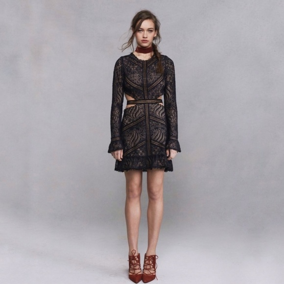 For Love And Lemons Emerie Cut Out Dress In Black - Picture 6 of 13